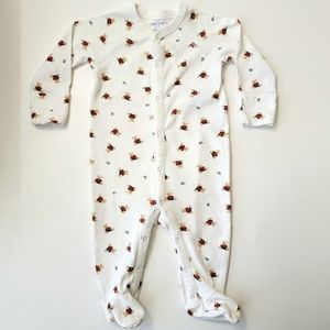 Ralph Lauren Bear-Print Cotton Footed Coverall for Baby (6M)